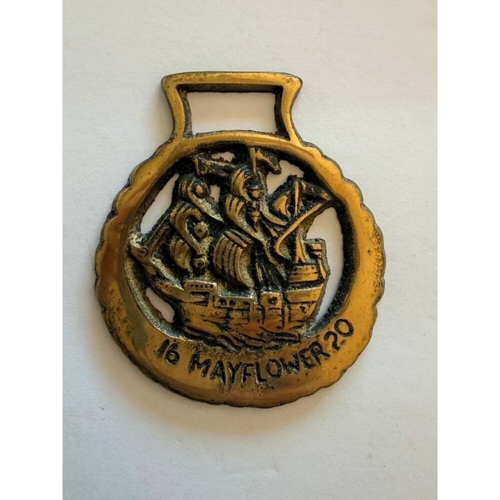 Vintage horse saddle medallion